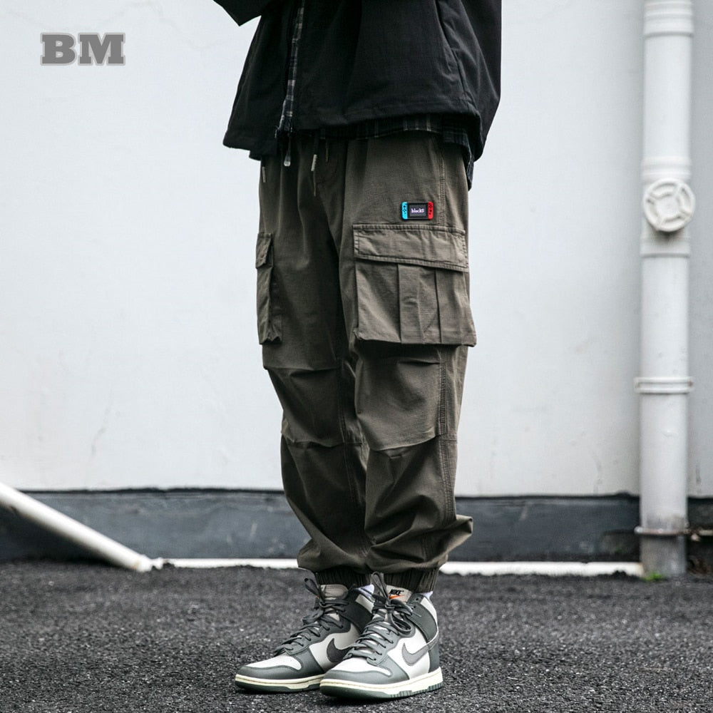 Japanese Streetwear High Quality Cargo Pants Men Clothing Korean Fashion Jogging Pants Harajuku Casual Trousers Vintage Joggers