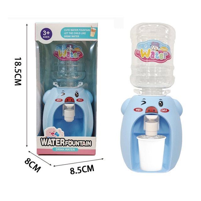 Mini Water Dispenser Baby Toy Drinking Water Hand Press Water Bottle Pump Cooler Lifelike Cute Children Cosplsy Props Home