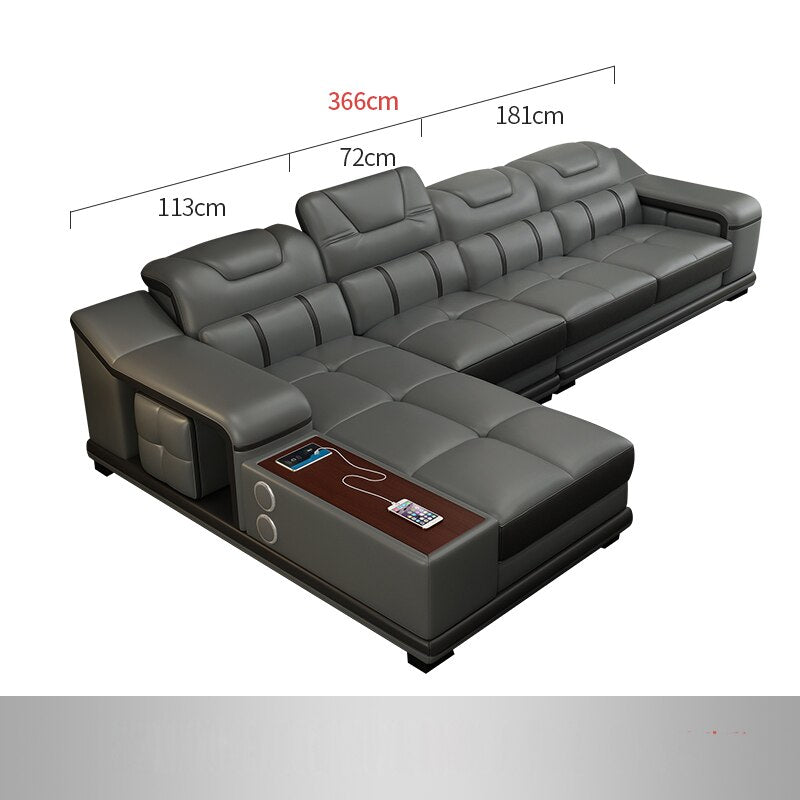 Genuine Leather Sofa Cama Leather Couch Big Sofas Sleeper Sofa Set Living Room Furniture Sofas Modernos Para Sala Sectional Sofa