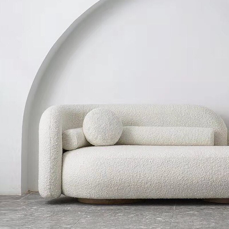 Nordic Style Stretch Sofa Velvet Bed Tatami Longue Couch Floor White Unusual Designer Luxury Canape Salon Living Home Furniture