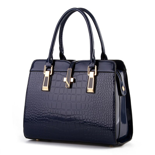 TRAVEASY 2022 Crocodile Print Fashion Handbag Women Shoulder Bag PU Leather OL Ladies Handbag Single Strape Shoulder Handbag