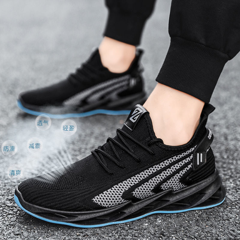 Spring Summer Fashion Mens Running Shoes Mesh Breathable Blade Sneakes Light Weight Sports Shoes Men Training Marathon Sneakes