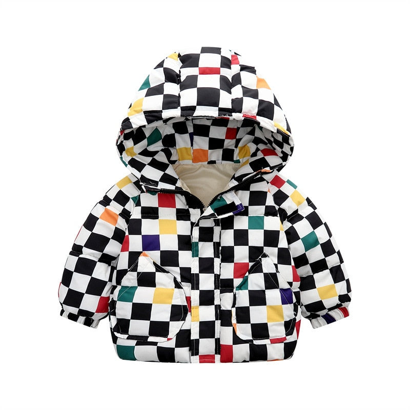 2022 Winter Toddler Baby Boys Jackets For Boys Hooded Thick Warm Girls Down Jacket Children&#39;s Outerwear Coats Kids Clothes 2-6Y