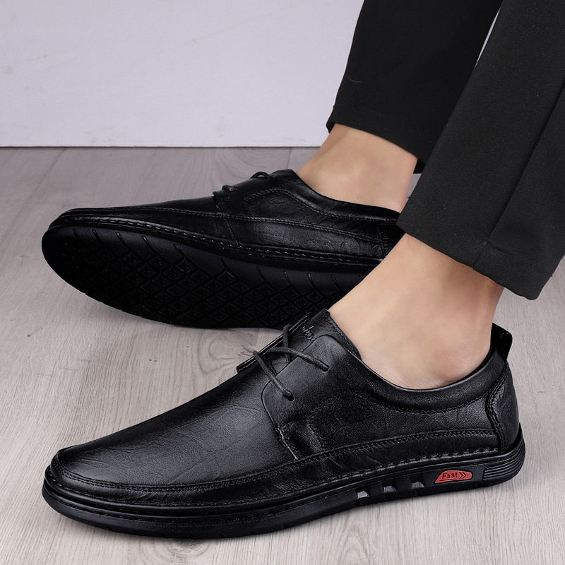 Men Shoes genuine leather Fashion Derby Mens Luxury Formal wedding Shoes Men Oxford Classic Business Office men Casual Shoes