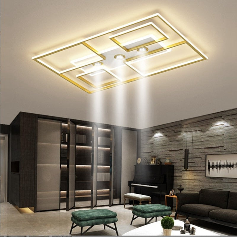 2022 Intelligent LED Chandelier Nordic Modern Simple For Living Room Bedroom Study Restaurant Home Decoration Ceiling Lamp