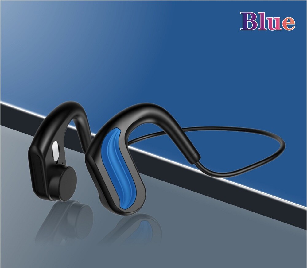 Wireless Bluetooth 5.0 Bone Conduction Earphone IPX8 Waterproof Diving Swimming Headphone Built-in memory 32G Headset With Mic