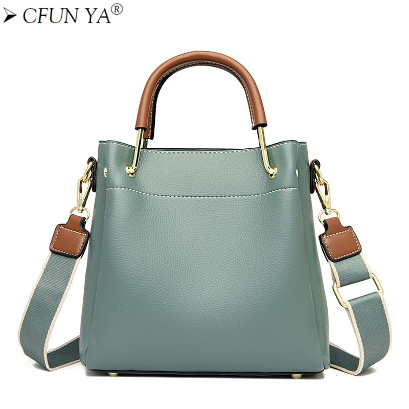 CFUN YA Luxury  Women Messenger BagsTotes Pu Leather Female Crossbody Shoulder Top Handle bags 2022 High Quality Ladies Handbags