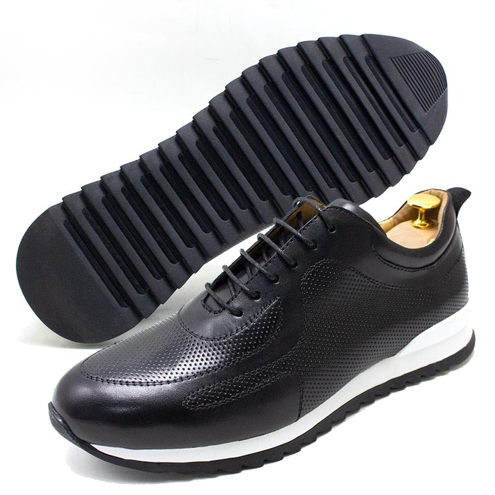 Luxury Mens Sneakers Genuine Leather Lace-Up Comfortable Oxford Classic Casual Shoes for Men Outdoor Street Travel Flat Footwear