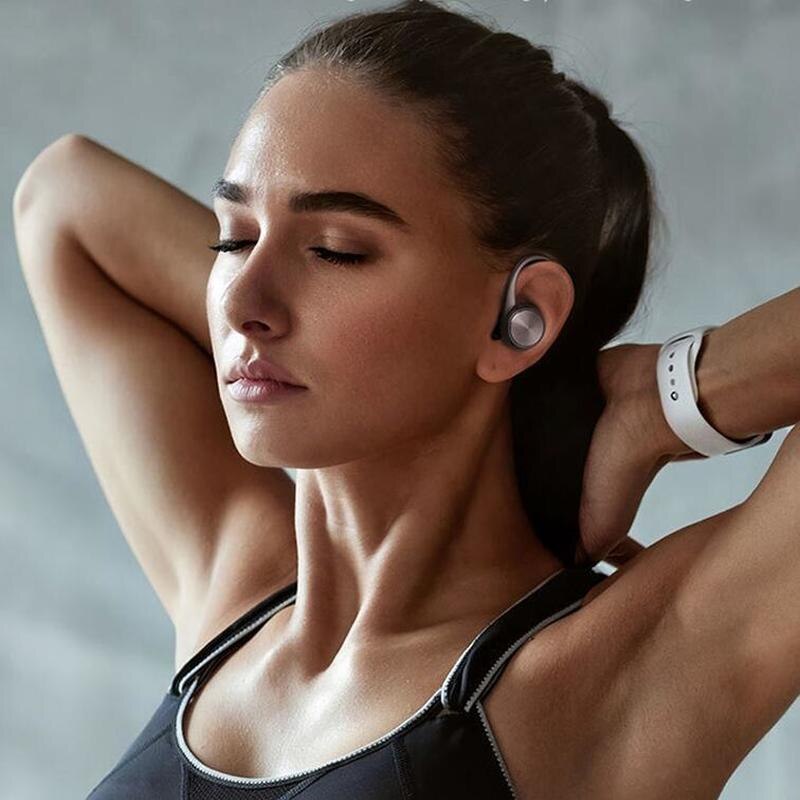 Sports TWS Bluetooth Earphone HiFi Stereo Music Wireless Headphone Ear Hook Earbuds with Microphone Waterproof Gaming Headset