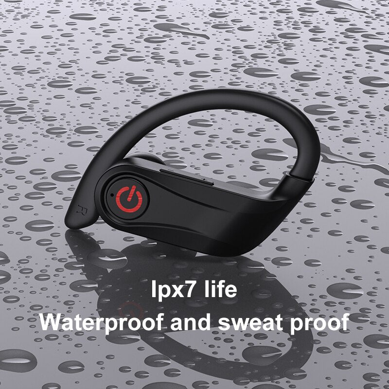 Sport Bluetooth 5.1 Earphones LED Display Wireless Headphones Noise Reduction Earbuds Waterproof Headsets With Mic For All Phone