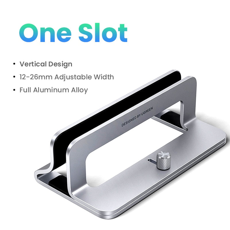 UGREEN Vertical Laptop Stand Holder For MacBook Air Pro Aluminum Foldable Notebook Stand Laptop Support MacBook Pro Tablet Stand