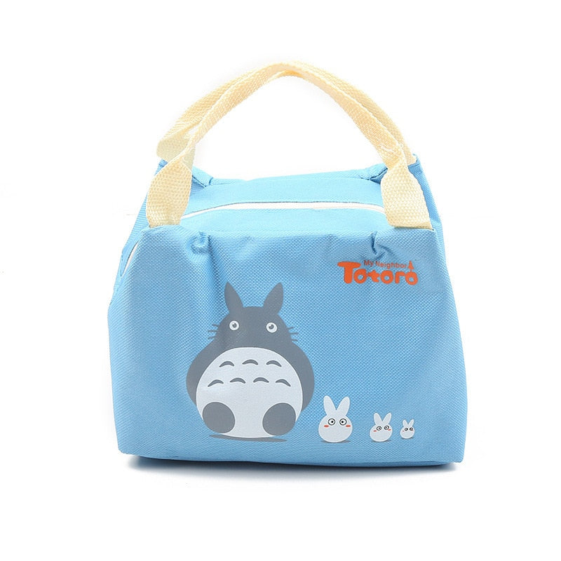 Portable Cartoon Lunch Box Thermal Picnic Food Insulation Bag Plush Doll Handbag Outdoor Container For Women Girl Kids Children