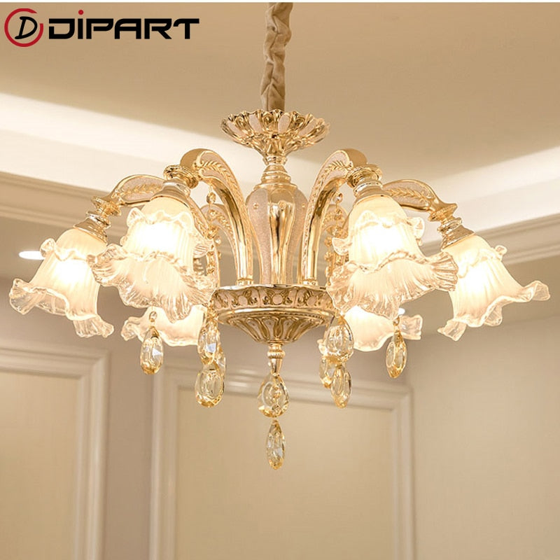 Gold crystal chandelier modern lighting for living room dinning room Chandelier lights Crystal k9 chandeliers Crystal Lights