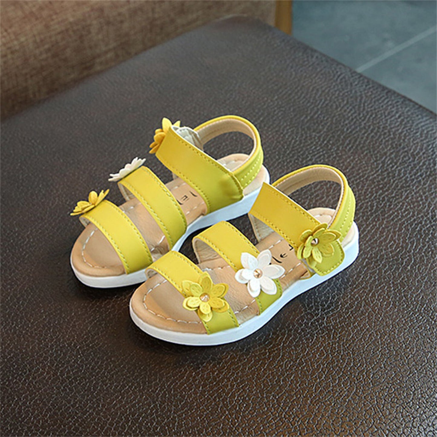 PatPat Toddler Girl Pretty Floral Decor Solid Sandals