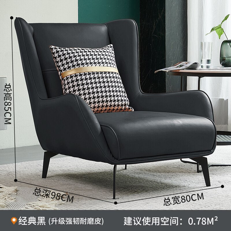 Antiques Vintage Chairs Unique Leather Lounge Elbow Support Living Room Chairs Soft Clear Fauteuil Salon Household Essentials