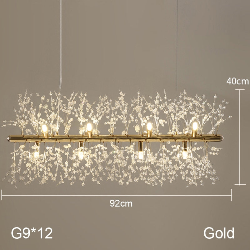 Nordic Minimalist Creative Wrought Iron Dandelion Chandelier Living Room Bedroom Dining Led Indoor Lighting Fixtures