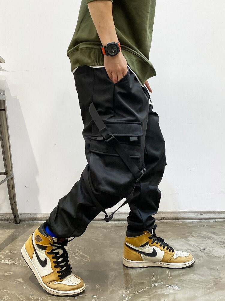 Winter Fashion Streetwear Techwear Fleece Cargo Pants Men Clothing Korean Hip Hop Joggers Harajuku Casual Sweatpants Trousers