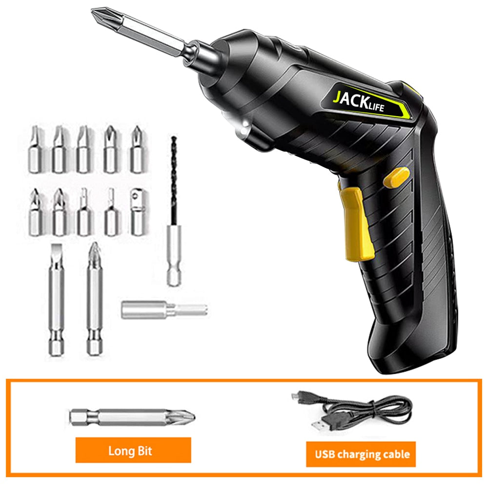 Electric Screwdriver Battery Rechargeable Cordless Screwdriver Powerful Impact Wireless Screwdriver Drill Electric Screw Driver