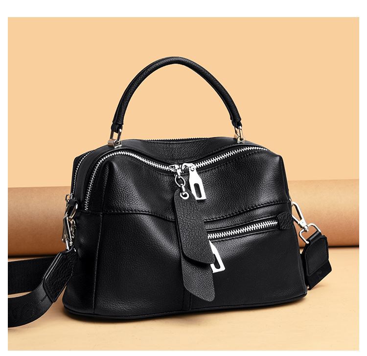 Motingsome Classic Fashion Designer Bag for Women Genuine Leather Shoulder Purses Multi-Pocket Cowhide Female Messenger Bag 2022