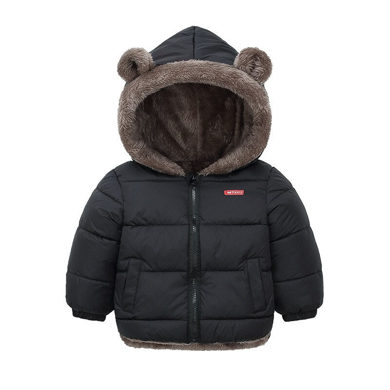 2022 Winter Toddler Baby Boys Jackets For Boys Hooded Thick Warm Girls Down Jacket Children&#39;s Outerwear Coats Kids Clothes 2-6Y