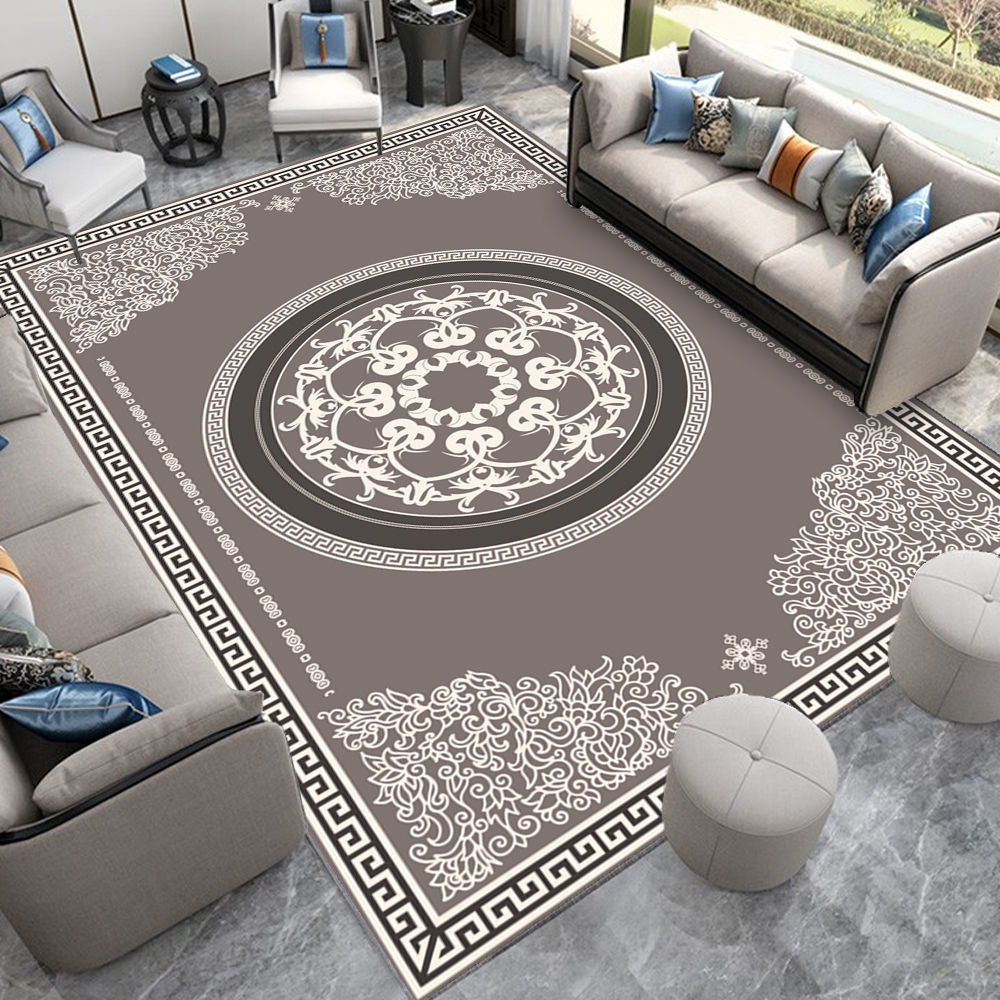 Neoclassical Carpet for Living Room Modern Decoration Bedroom Non-slip Lounge Rug Sofa Tea Table Carpet Area Rug Large Floor Mat