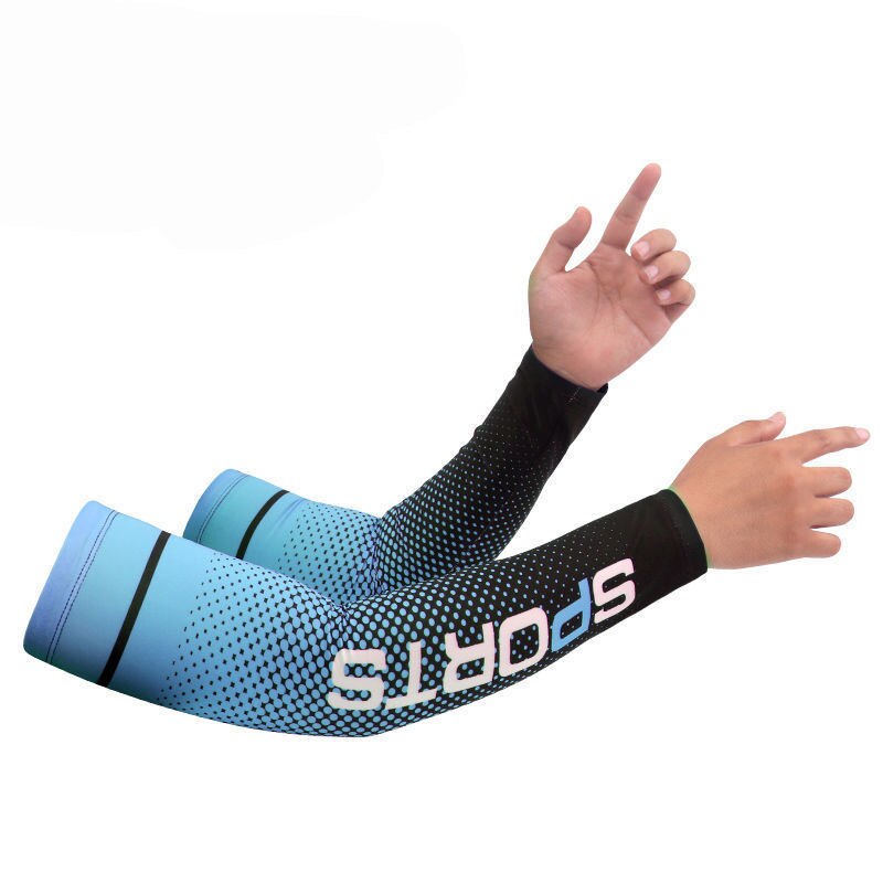 UV Solar Cycling Arm Sleeves For Men Ice Silk Sunscreen Cooling  Bicycle Sports Hand Sleeves Solar Protection for Riding Running