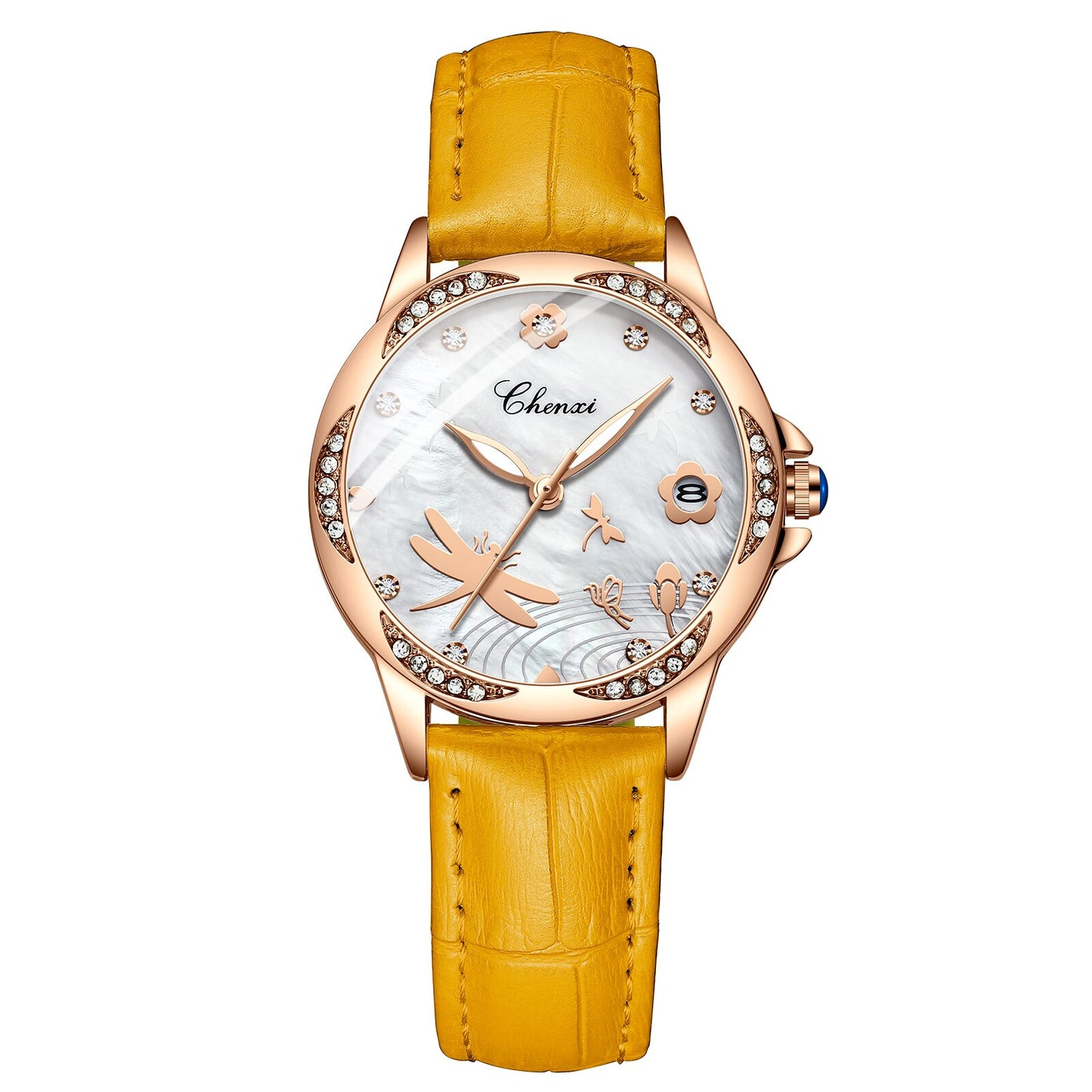 CHENXI Top Brand Women&#39;s Watches Classic Analog Quartz Ladies Bracelet Wristwatch Casual Leather Women Waterproof Watch