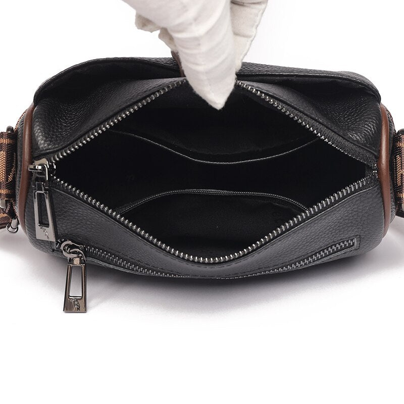 Cowhide Women&#39;s Bag 2023 Summer New Leather Soft Leather Single Shoulder Bag Messenger Bag Luxury Multichamber Women&#39;s Bag