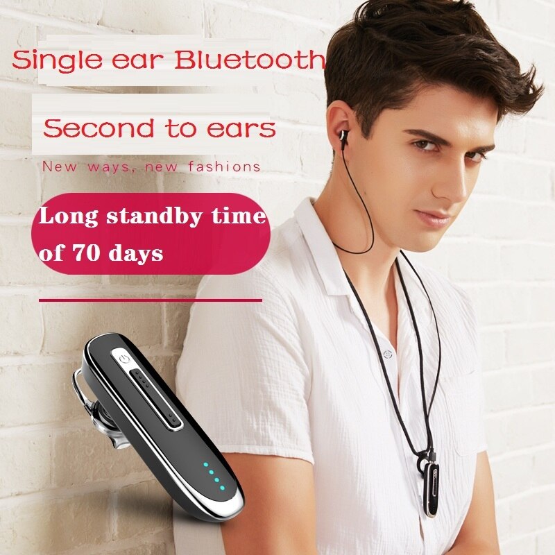 Newest Wireless Bluetooth Headset Headphone HD Stereo With Mic Voice Control Handsfree Earphone Headphones For Phone Driving